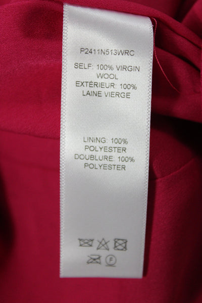 Carolina Herrera Women Pink Shift Dress Wool Size 4