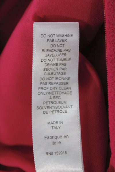 Carolina Herrera Women Pink Shift Dress Wool Size 4
