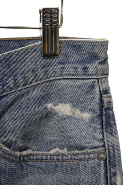 Agolde Womens Straight Jeans Blue 100% Cotton Mid Rise Button Size 28