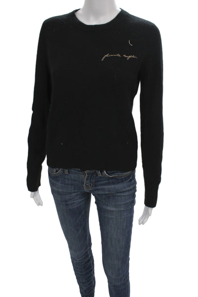 Favorite Daughter For Joe's Women Black 100% Cashmere Pullover Size XS