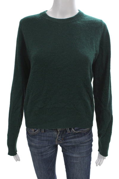 Reformation Women Green Recycled Cashmere Pullover Sweater Size S