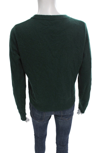 Reformation Women Green Recycled Cashmere Pullover Sweater Size S