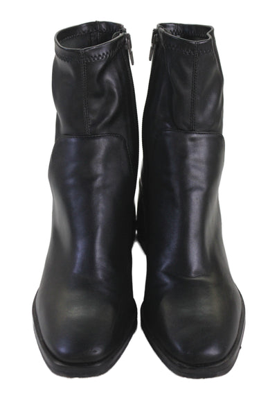 Dolce Vita Womens Vegan Leather Square Toe Ankle Boots Black Size 7