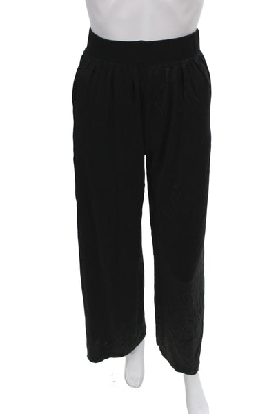Leset Womens Black Sweatpants Viscose Pull On Casual Size S
