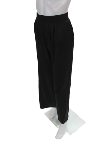 Leset Womens Black Sweatpants Viscose Pull On Casual Size S