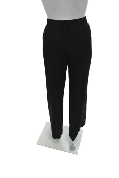 Leset Womens Black Sweatpants Viscose Pull On Casual Size S