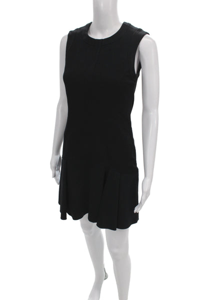 Belstaff Women Fit & Flare Sleeveless Black Crew Neck Dress Size 40