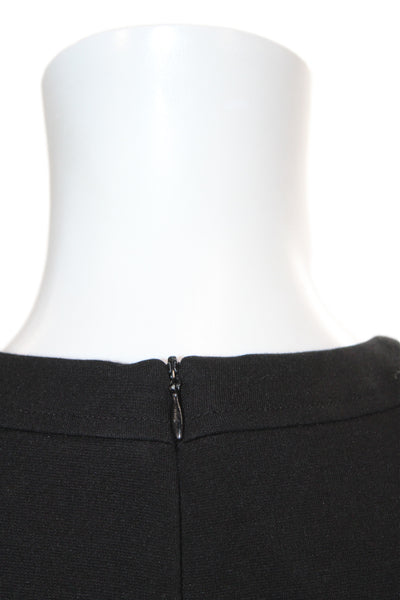 Belstaff Women Fit & Flare Sleeveless Black Crew Neck Dress Size 40