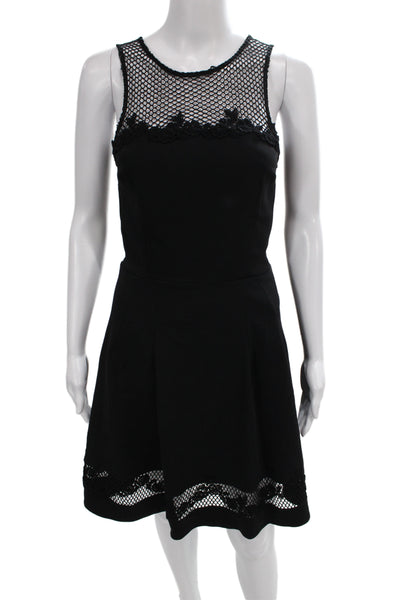 Flavio Castellani Women Fit & Flare Black Dress Size 42