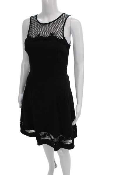 Flavio Castellani Women Fit & Flare Black Dress Size 42