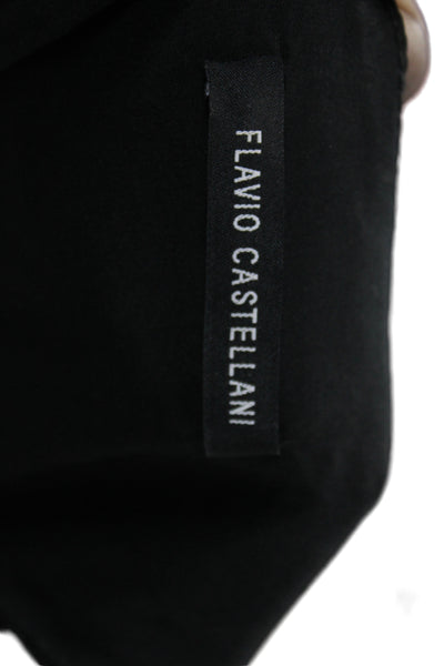 Flavio Castellani Women Fit & Flare Black Dress Size 42