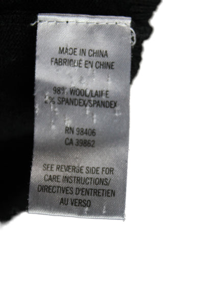Theory Womens Black Turtleneck Pullover Sweater 98% Wool Long Sleeve Size S