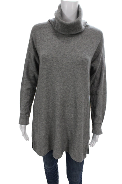 Joie Women Cowl Neck Gray Wool Pullover Sweater Long Sleeve Size M