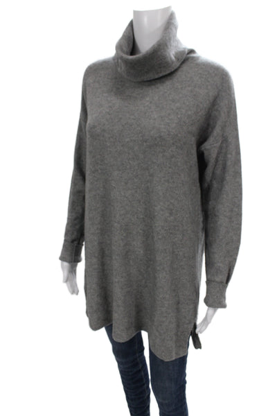 Joie Women Cowl Neck Gray Wool Pullover Sweater Long Sleeve Size M