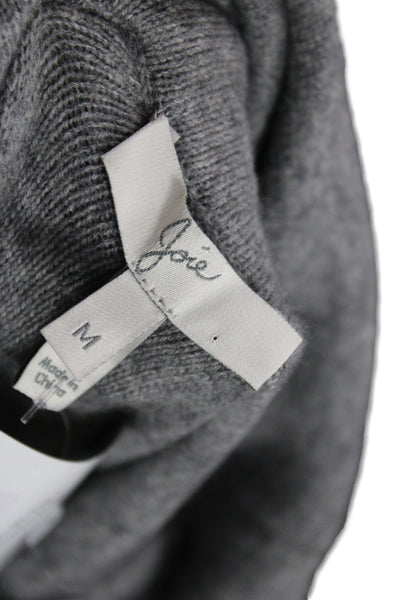 Joie Women Cowl Neck Gray Wool Pullover Sweater Long Sleeve Size M