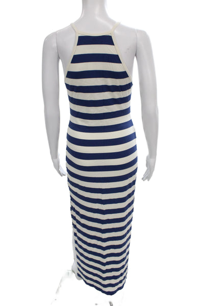 Dolce Vita Womens Blue Striped Halter Bodycon Midi Dress Nautical Size S