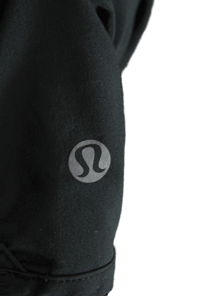 Lululemon Women Athletic Black Shorts Zip Synthetic Size S