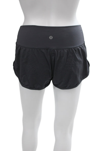Lululemon Women Athletic Black Synthetic Shorts Size 6