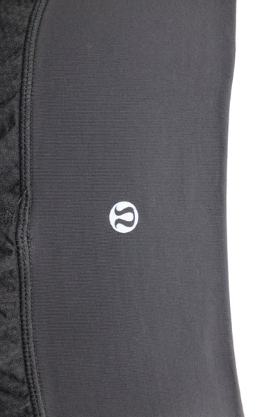 Lululemon Women Athletic Black Synthetic Shorts Size 6