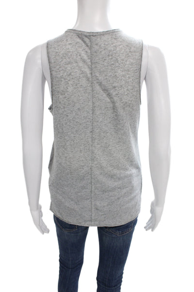 Rag & Bone Jean Womens Gray Basic Scoop Neck Sleeveless Tank Summer Size XS