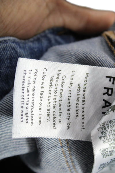 Frame Denim Womens Cropped Mid Rise Blue Jeans Inseam 26 Size 25