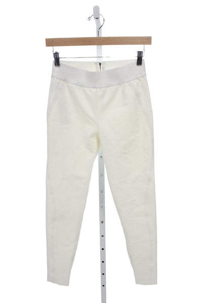 Stella McCartney Womens Ivory Ankle Pants Cotton Pull On Solid Size 40