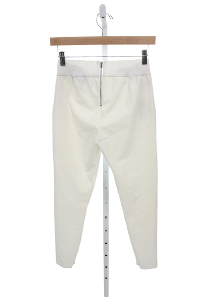 Stella McCartney Womens Ivory Ankle Pants Cotton Pull On Solid Size 40