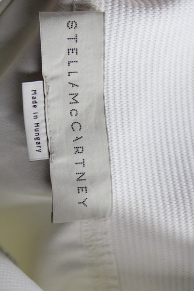 Stella McCartney Womens Ivory Ankle Pants Cotton Pull On Solid Size 40