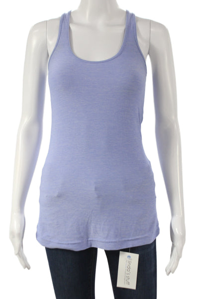 Lululemon Womens Blue Scoop Neck Sleeveless Tank Athleisure Size 4