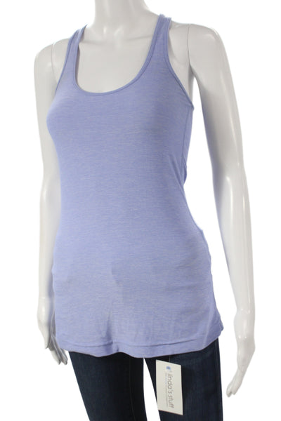 Lululemon Womens Blue Scoop Neck Sleeveless Tank Athleisure Size 4