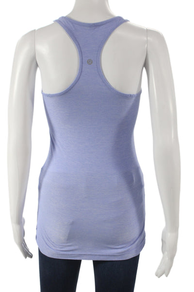 Lululemon Womens Blue Scoop Neck Sleeveless Tank Athleisure Size 4