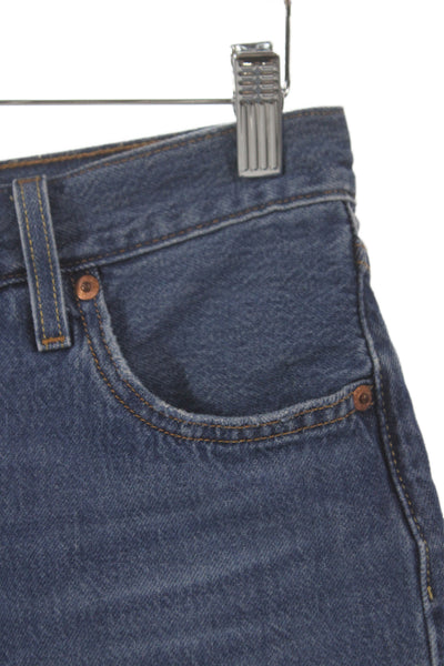 Levi Strauss & Co Women Cut-Off Shorts Blue 100% Cotton Button Size 25