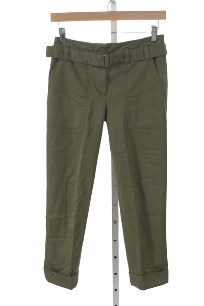 3.1 Phillip Lim Women Green Chino Pants Cotton Size 00