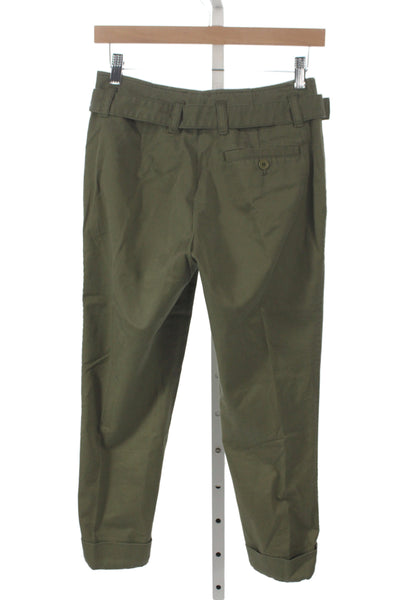 3.1 Phillip Lim Women Green Chino Pants Cotton Size 00