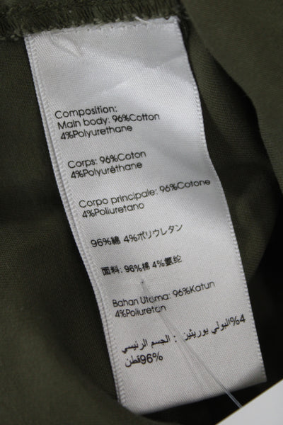 3.1 Phillip Lim Women Green Chino Pants Cotton Size 00