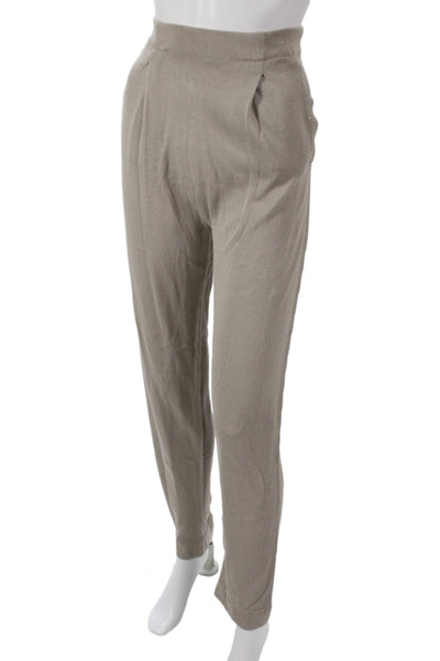 D. Exterior Women Dress Pants Beige 84% Viscose Pull On Size S