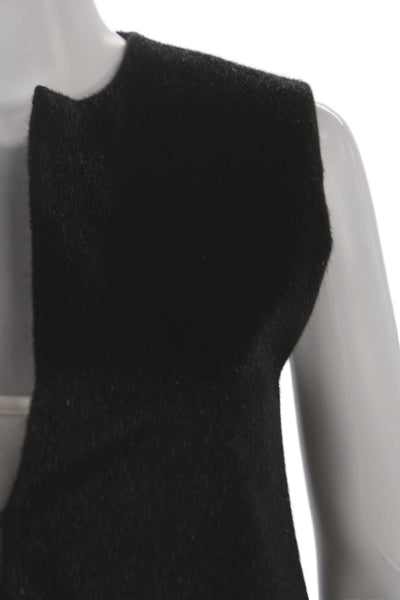Wear & Flair Women Black Sleeveless Vest Polyester Hook and Eye Size XS