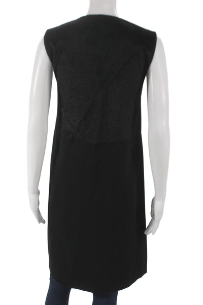 Wear & Flair Women Black Sleeveless Vest Polyester Hook and Eye Size XS