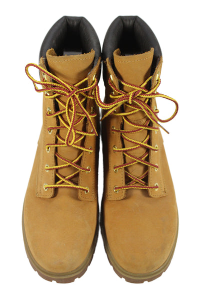 Timberland Womens Leather Lace Up Combat Boots Shoes Brown Size 6