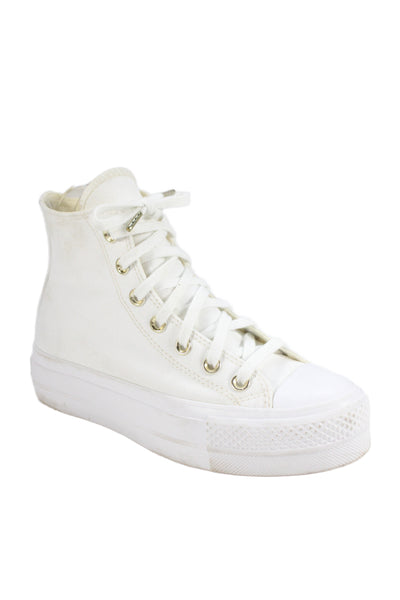Converse Womens All Taylor Chuck Taylor Platform Sneakers Shoes White Size 5.5