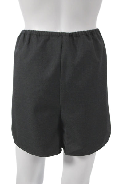 Arth Atelier Mens Black Wool Boxer Shorts Minimalist Solid Size XL