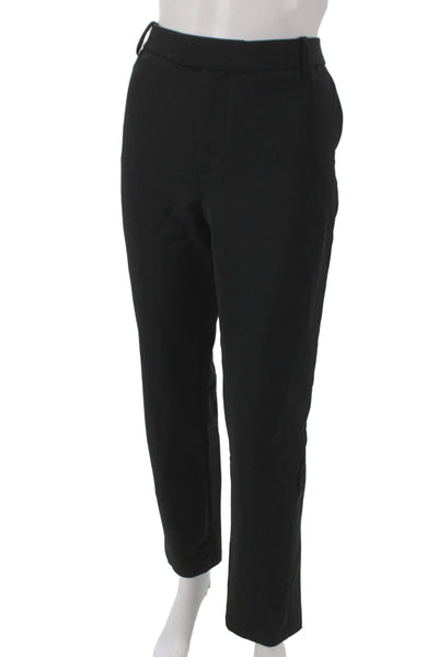 J Brand Women Dress Pants Black Button Front 30 Inseam Size 10