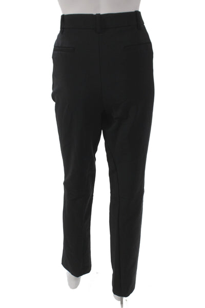 J Brand Women Dress Pants Black Button Front 30 Inseam Size 10
