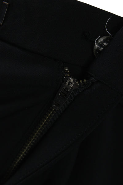J Brand Women Dress Pants Black Button Front 30 Inseam Size 10