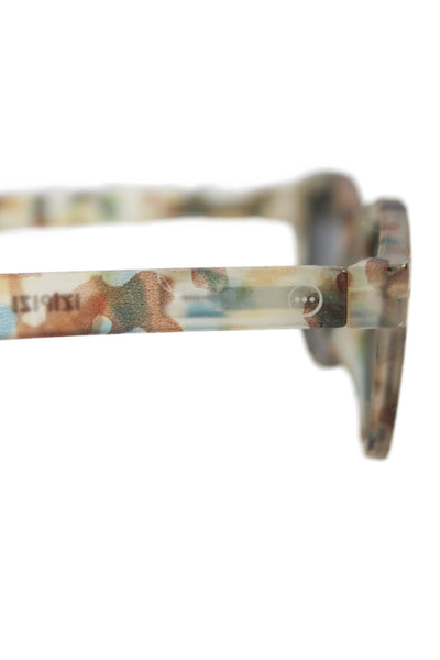 Izipizi Unisex Kids Tortoise Shell Print Square Frame Sunglasses Multicolor