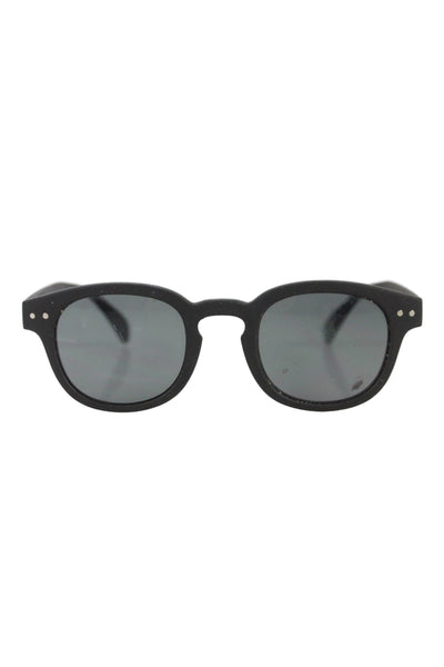 Izipizi Unisex Kids Retro Square Frame Sunglasses Black