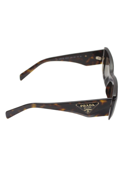 Prada Womens Tortoise Print Symbole PR13ZS Sunglasses Brown 140MM