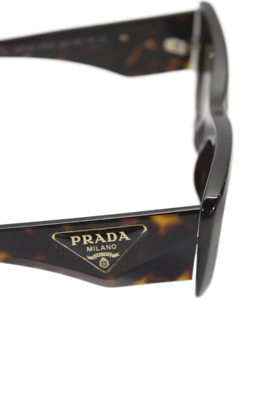 Prada Womens Tortoise Print Symbole PR13ZS Sunglasses Brown 140MM