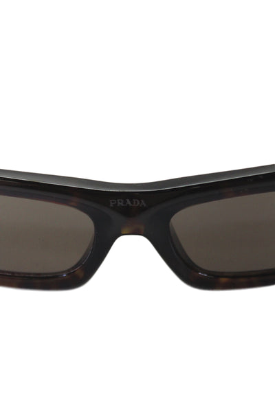 Prada Womens Tortoise Print Symbole PR13ZS Sunglasses Brown 140MM