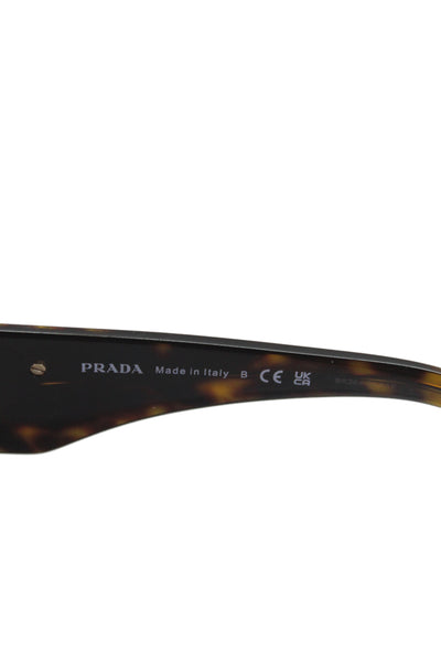Prada Womens Tortoise Print Symbole PR13ZS Sunglasses Brown 140MM